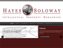 Tablet Screenshot of hayes-soloway.com